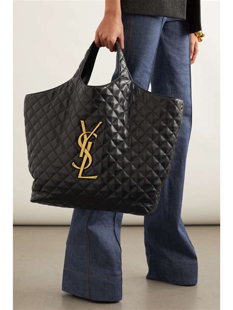 ysl leather tote bag|ysl oversized tote.